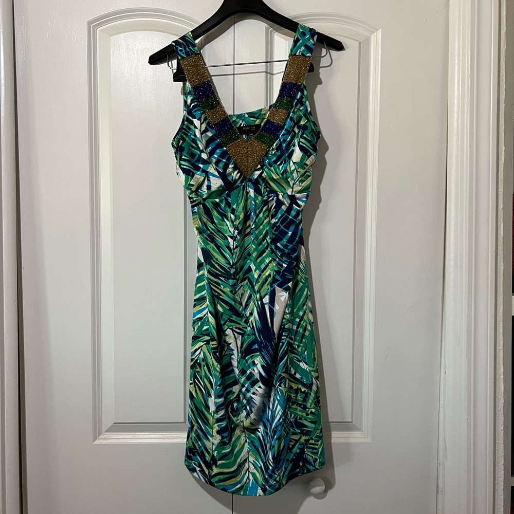 Colorful summer dress Style & Co petite medium